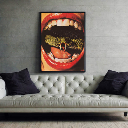 Snake's Got Your Tongue Poster | Snake Art Print