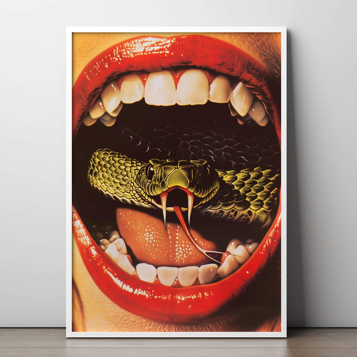 Snake's Got Your Tongue Poster | Snake Art Print