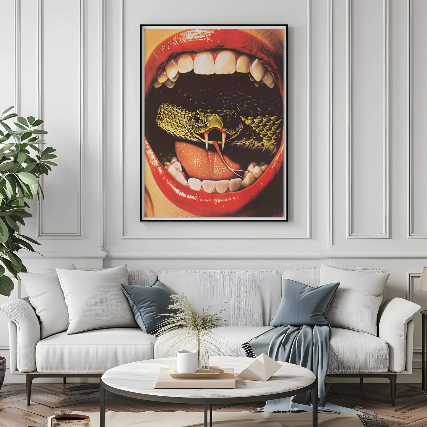 Snake's Got Your Tongue Poster | Snake Art Print