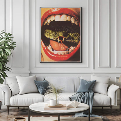 Snake's Got Your Tongue Poster | Snake Art Print