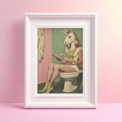 Unicorn Poops Rainbows Poster