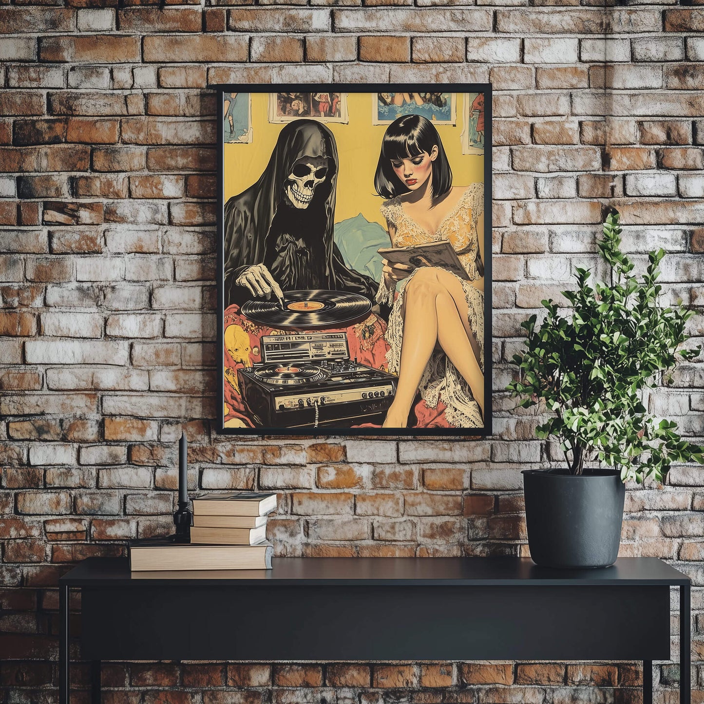 Vinyl Resting Place Poster | Grim Reaper Art Print