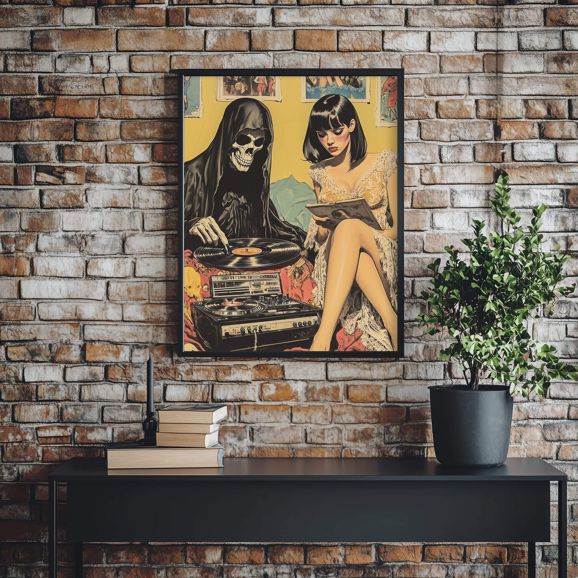 Vinyl Resting Place Poster | Grim Reaper Art Print