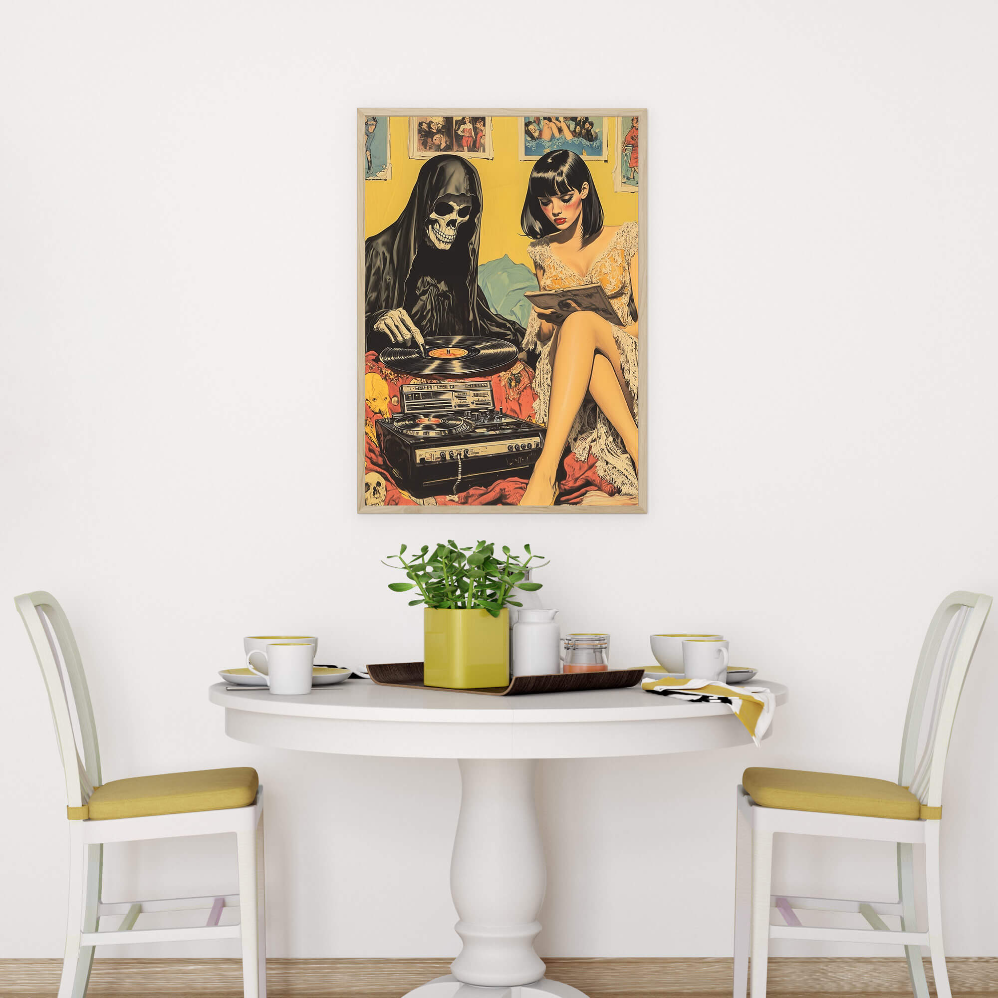 Vinyl Resting Place Poster | Grim Reaper Art Print