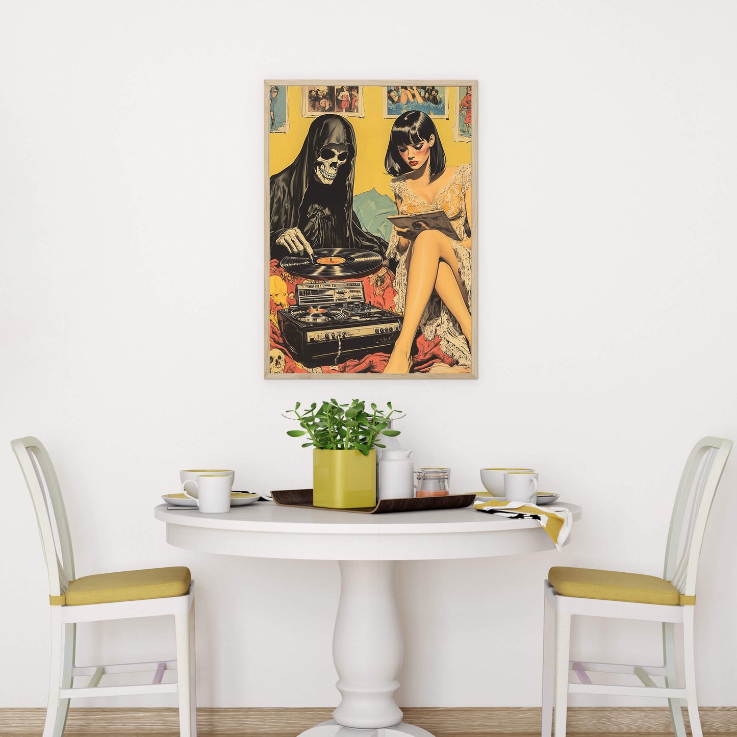 Vinyl Resting Place Poster | Grim Reaper Art Print