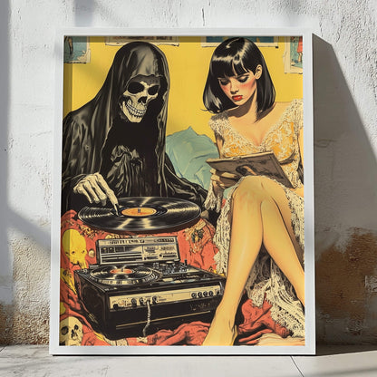 Vinyl Resting Place Poster | Grim Reaper Art Print