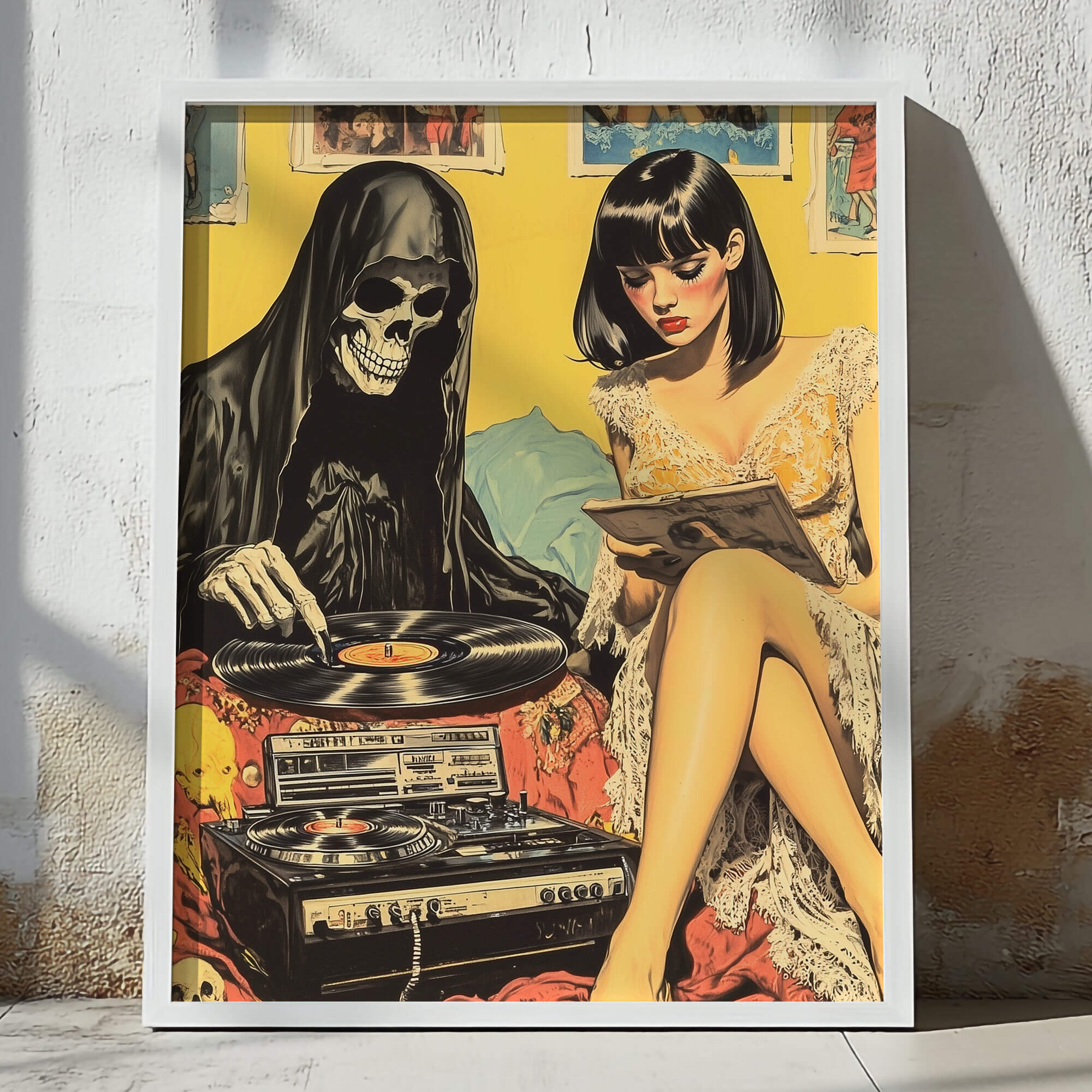 Vinyl Resting Place Poster | Grim Reaper Art Print
