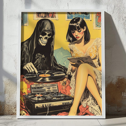 Vinyl Resting Place Poster | Grim Reaper Art Print