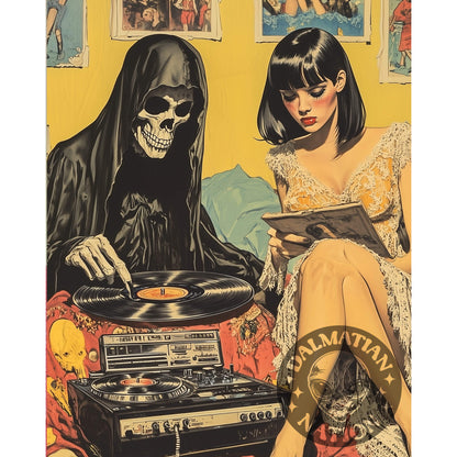 Vinyl Resting Place Poster | Grim Reaper Art Print