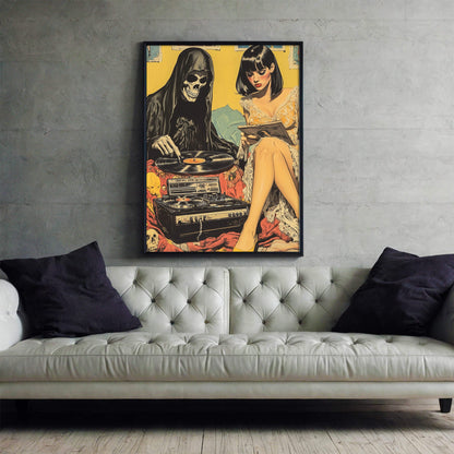 Vinyl Resting Place Poster | Grim Reaper Art Print