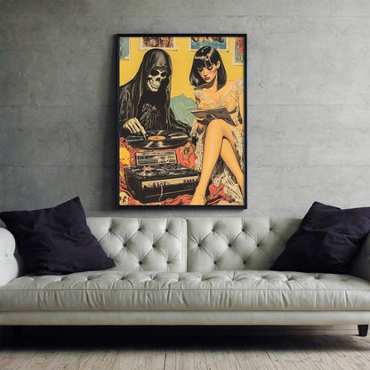 Vinyl Resting Place Poster | Grim Reaper Art Print