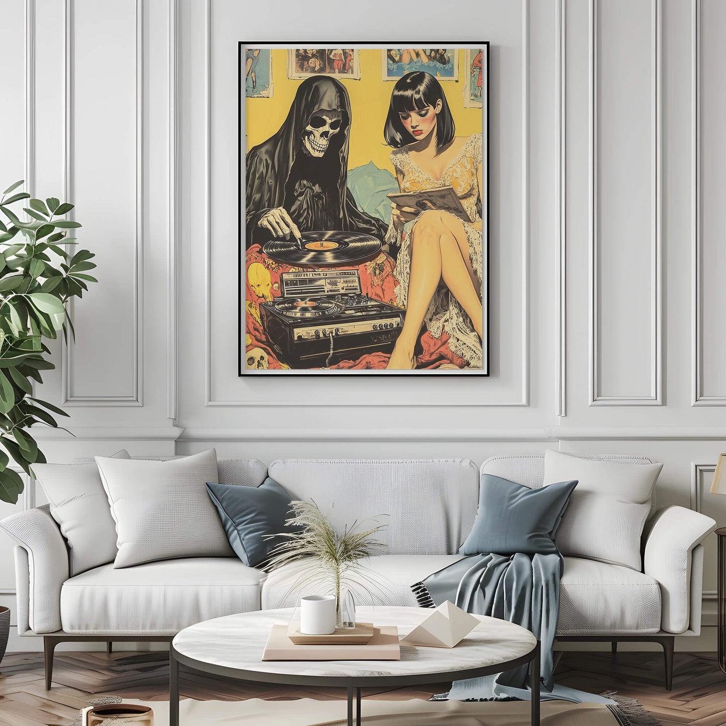 Vinyl Resting Place Poster | Grim Reaper Art Print