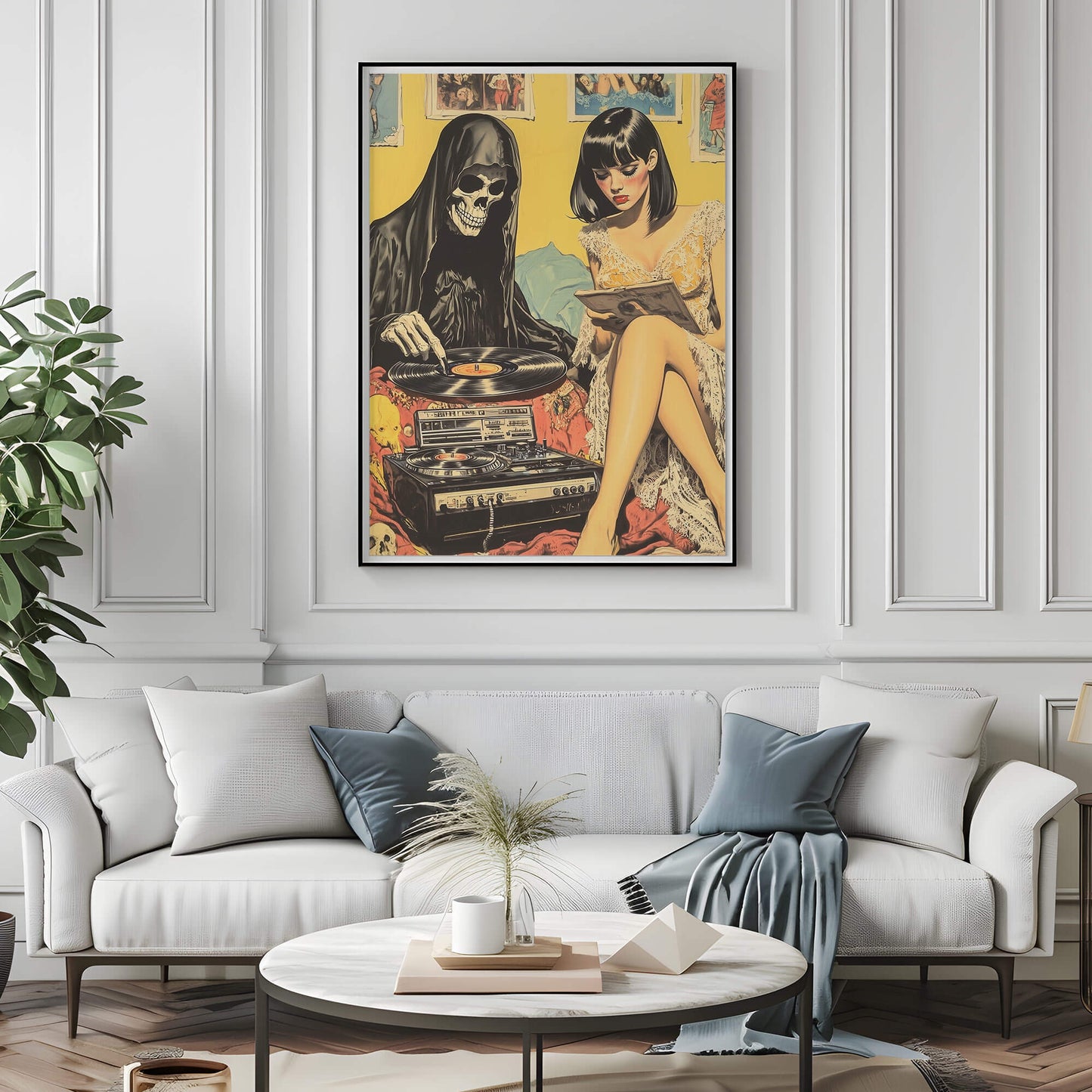 Vinyl Resting Place Poster | Grim Reaper Art Print