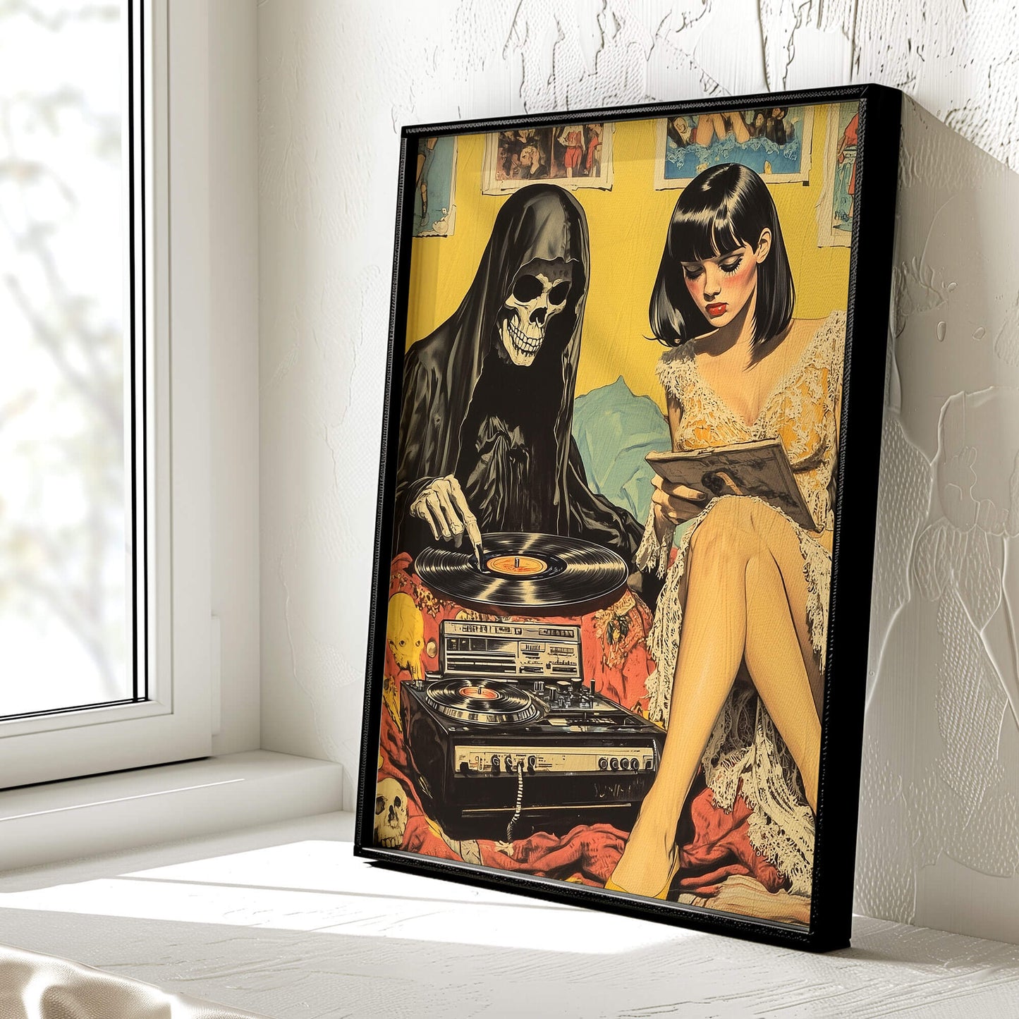 Vinyl Resting Place Poster | Grim Reaper Art Print