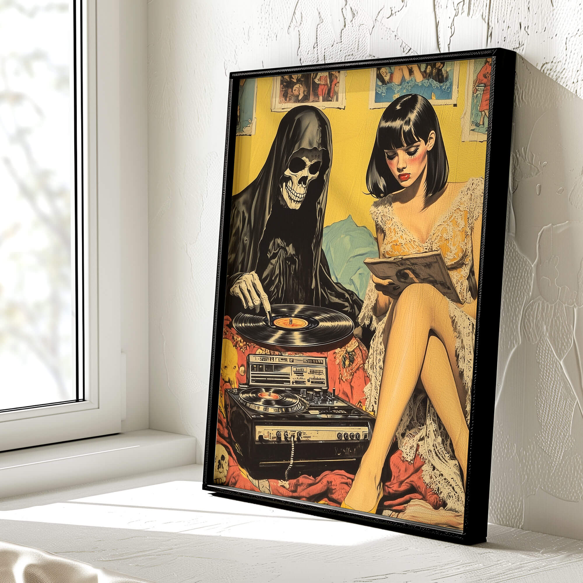 Vinyl Resting Place Poster | Grim Reaper Art Print