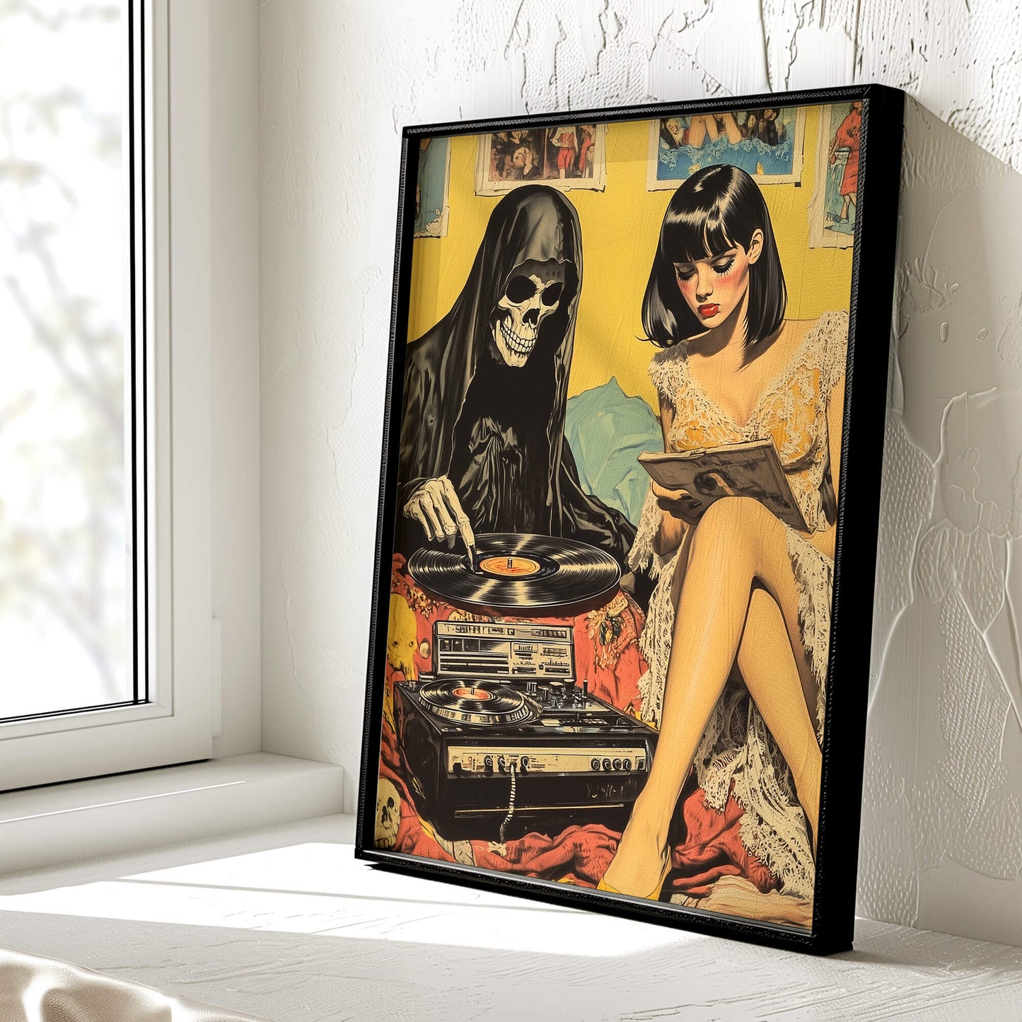 Vinyl Resting Place Poster | Grim Reaper Art Print