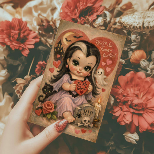 Vampire Kisses Valentine Card